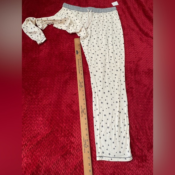 Kensie Stars Print Pajama Only Pants Ivory women’s size M - Picture 3 of 10